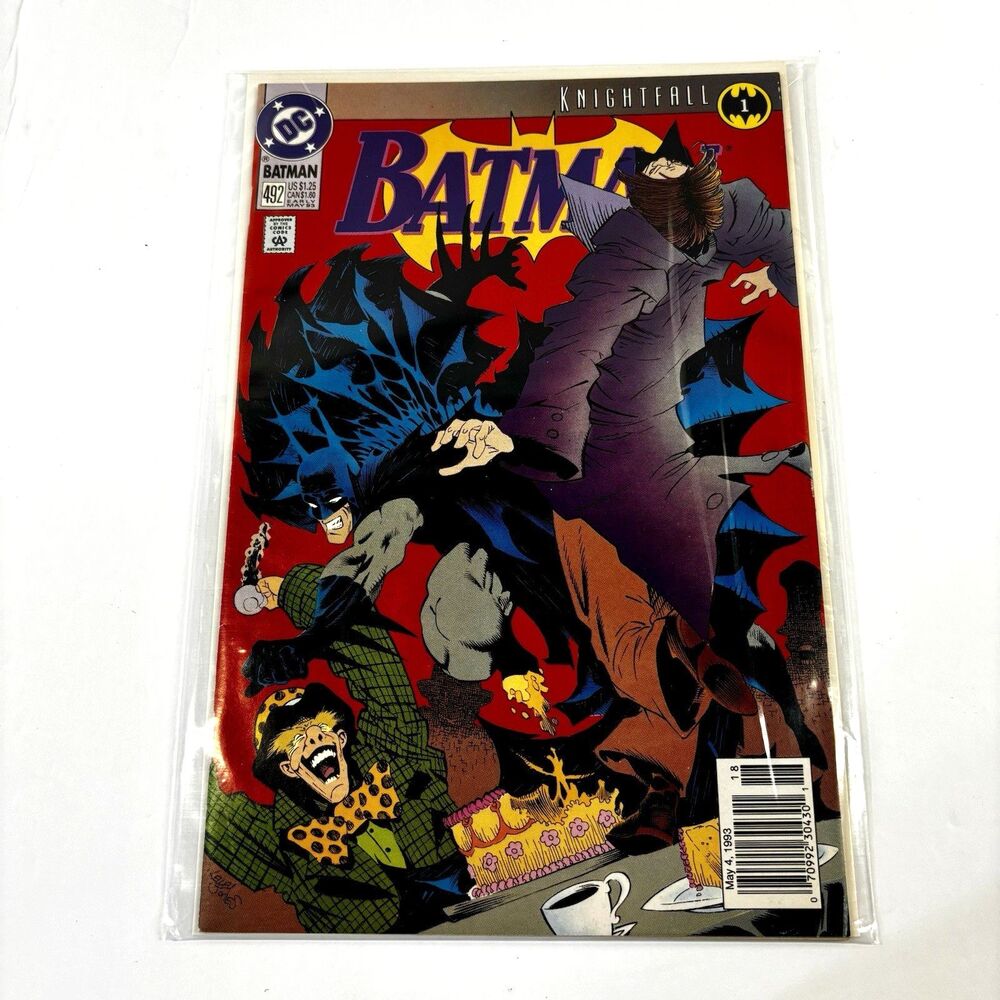 Batman #492 Knightfall Part 1 DC Comic Book NM May 1993 Vintage VTG